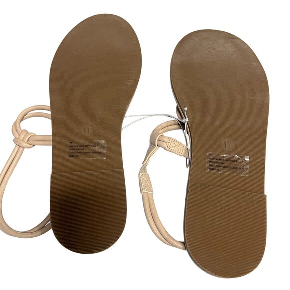 A New Day Women's Lara Ankle Strap Sandals Brown Size 11 - Picture 3 of 9